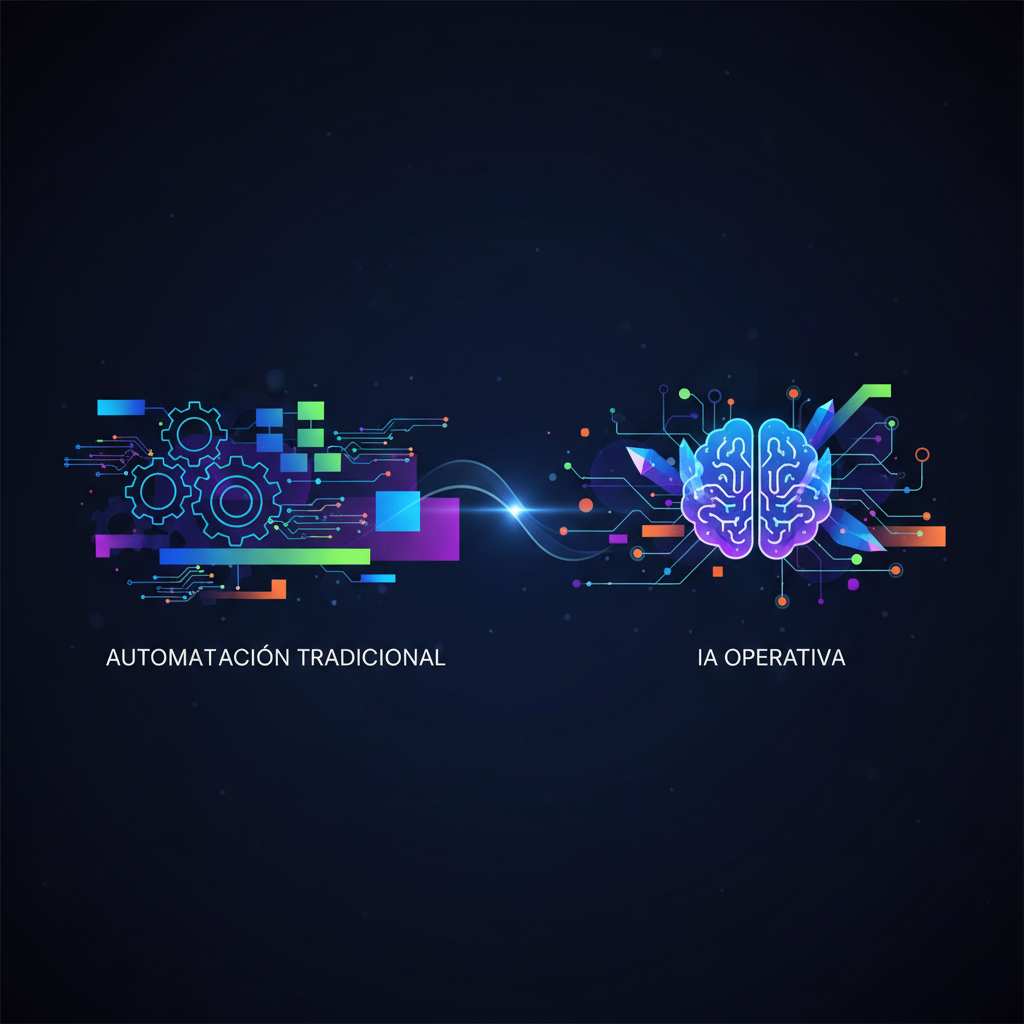 IA Operativa vs. Automatización Tradicional: Cuál es la diferencia real