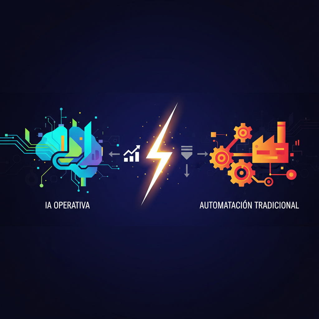 IA Operativa vs Automatización Tradicional: qué funciona